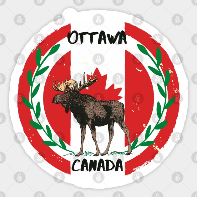 Ottawa Canada moose Sticker by Gulldio